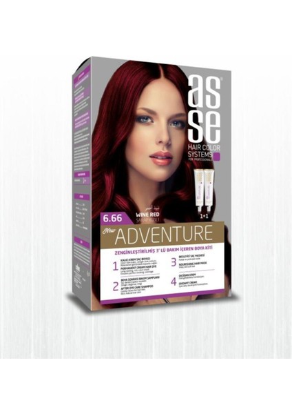 Adventure Set Boya No:6.66 Şarap Kızılı