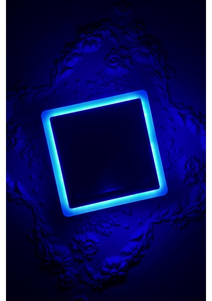 Çift Renkli 18+6 W LED Panel Sıva Üstü Kare Spot Armatür (Mavi - Beyaz) fiyatları