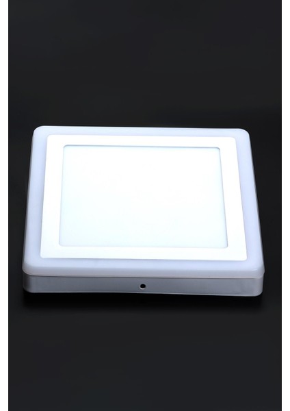 Çift Renkli 18+6 W LED Panel Sıva Üstü Kare Spot Armatür (Mavi - Beyaz) indirimleri