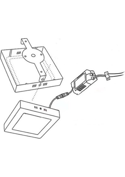 CT-5274G 30W Sıva Üstü LED Panel (Kare) (Günışığı) modelleri