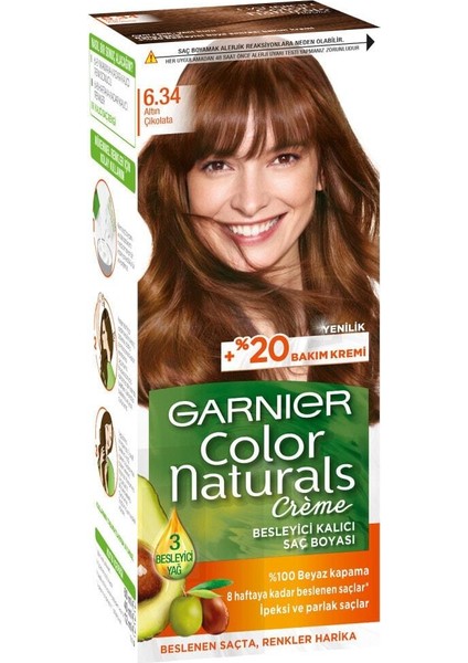 Saç Boyası - Color Naturals 6.34 Altın Çikolata 3600540310668 fiyatları