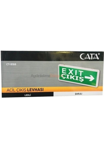 3 Saat Şarjlı Exit Armatür CT-9166 modelleri
