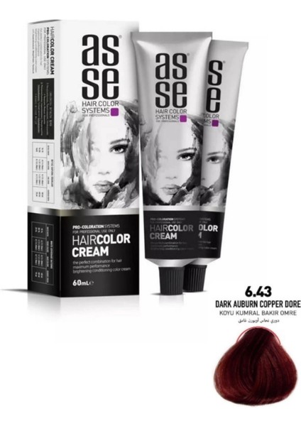 Hair Color Systems Saç Boyası 60 Ml. - 6.43 Koyu Kumral Bakır Omre