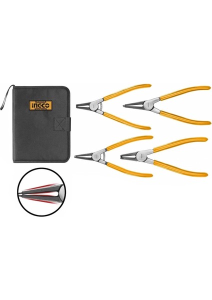 Ingco HCCPS26125 4 Adet Segman Pense Seti