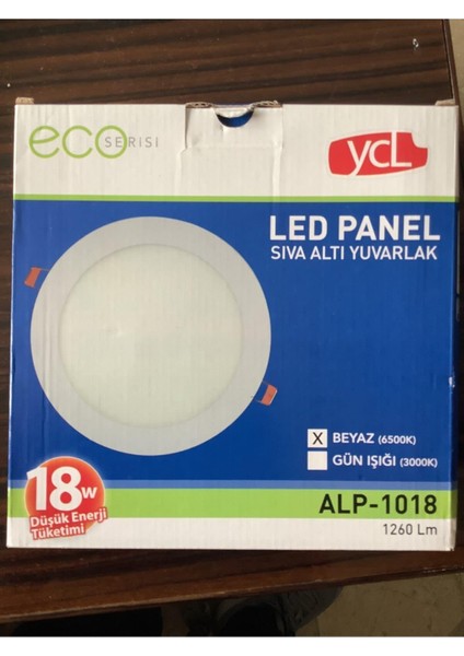 18W Sıva Altı Yuvarlak LED Armatür - Beyaz