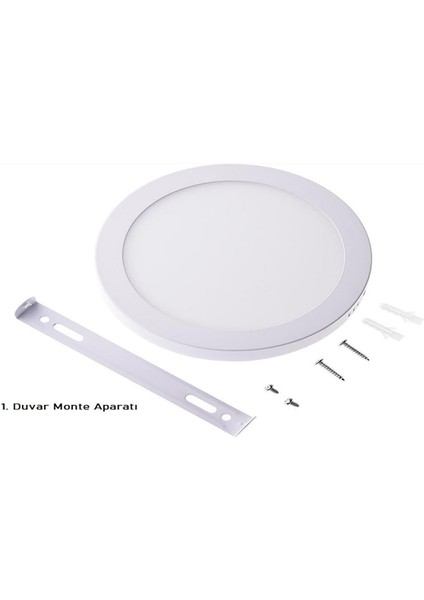 25W Beyaz Kasa Sıva Üstü Oval LED Panel Armatür CT-5271B-B Beyaz Işık modelleri
