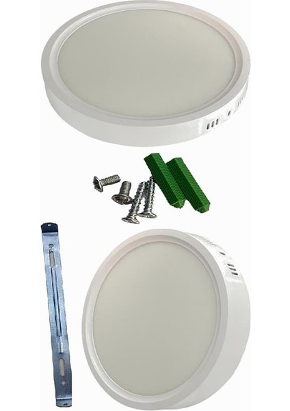 25W Beyaz Kasa Sıva Üstü Oval LED Panel Armatür CT-5271B-B Beyaz Işık indirimleri