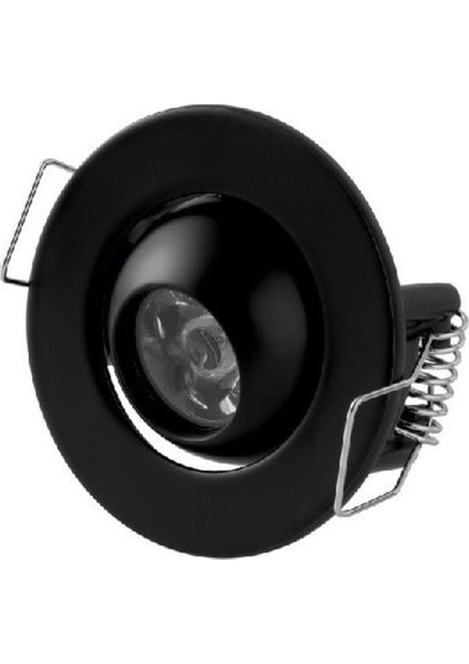 CT-5268 1.5W Hareketli LED Ufo Yıldız Spot 3200K Günışığı Işık Siyah Kasa CT-5268 Syh