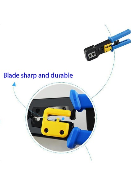 Yeni 2023 Nesil RJ45 Pense EZRJ45 Sıkma Pensesi RJ11 RJ12 RJ45 Ethernet Konektörü Sıkma Kesme Soyma fiyatları