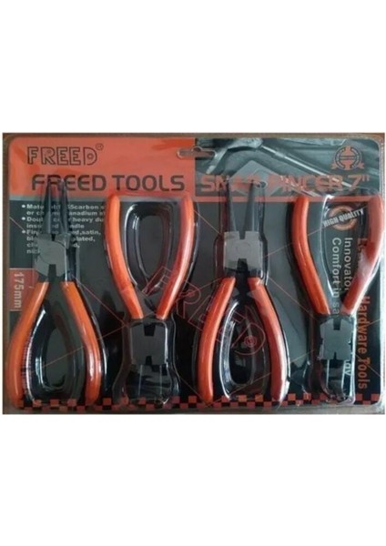 Freed Tools Sb Global Freed 4'lü Sekman Pense Seti No:7 180MM
