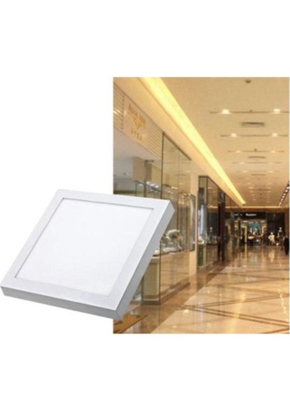 18W Sıva Üstü Kare LED Panel Armatür CT-5234 - Beyaz Işık