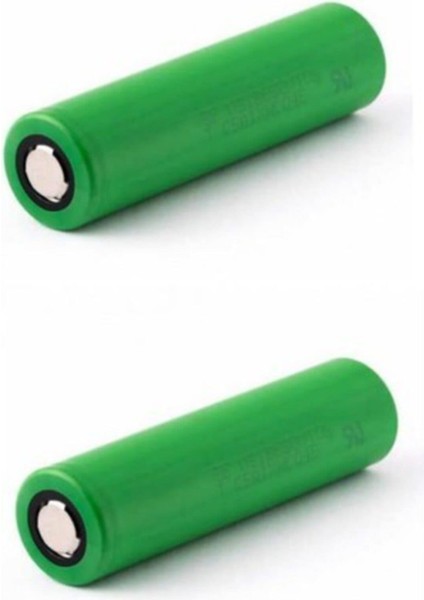 2 Adet 18650 Vtc6 3.7V 3000 Mah 30 Amper Li-Ion Şarjlı Pil ( Şarj Edilebilir US18650VTC6) Us