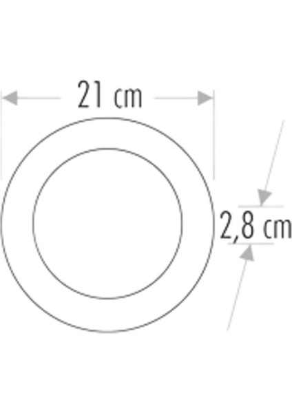 CT-5233 18W/6400K Alm. S.ü LED Armatür Yuv. (Beyaz) fiyatları