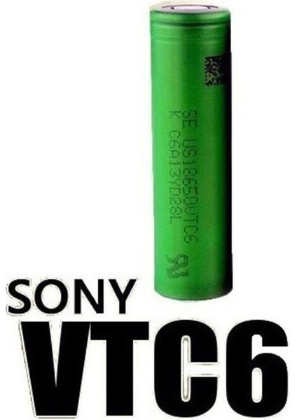 Sony Vtc6 18650 3.7V 3000 Mah Li-Ion Şarjlı Pil 5'li