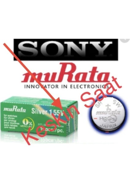 Saat Pili 10AD SR626SW 377 Ag4 LR626 Sony-