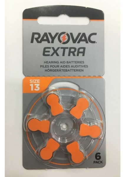 Extra Advanced 13 Numara PR48 Işitme Cihazı Pili 6'lı