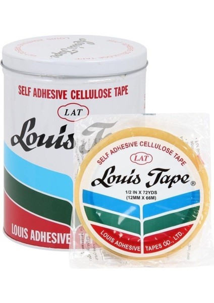 Louis Tape Selefon Bant 12 mm x 66 M 12'li Teneke BPL106