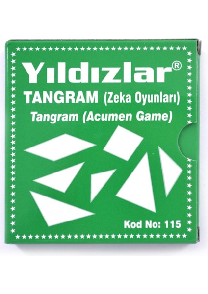 Yıldızlar Plastik Yıldızlar Tangram Zeka Oyunu 115