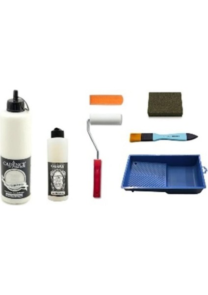 Hybrid Akrilik Boya Seti 500ML Set2- H002 Pak Beyaz Yarımat Ultimate Glaze