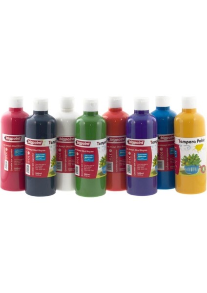 EKS Ticaret Bigpoint Tempera Paint 500 ml Gri