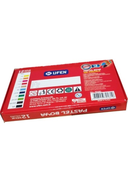 Köşeli Yağlı 12 Renk Lüks Pastel Boya modelleri