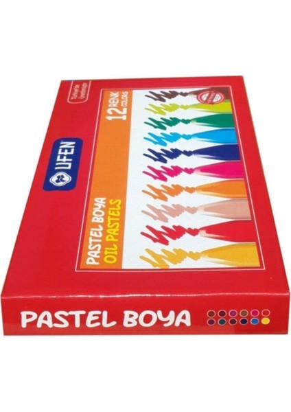 Köşeli Yağlı 12 Renk Lüks Pastel Boya fırsatları