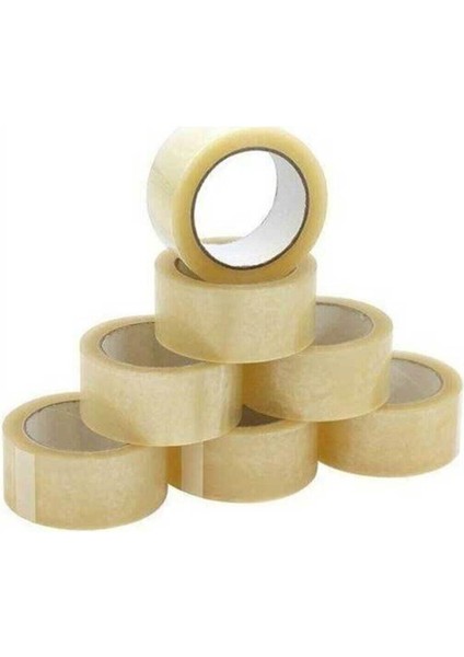 6 Adet 45MM x 40MT Şeffaf Koli Bandı Koli Bantı