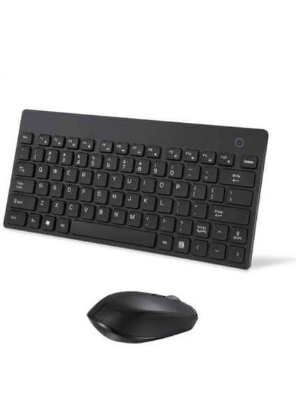 PG-8030 Kablosuz Mini Klavye Mouse Set Siyah