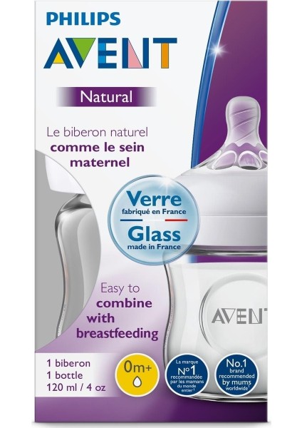 Natural Cam Biberon 120 ml 0 Ay+ SCF051/17