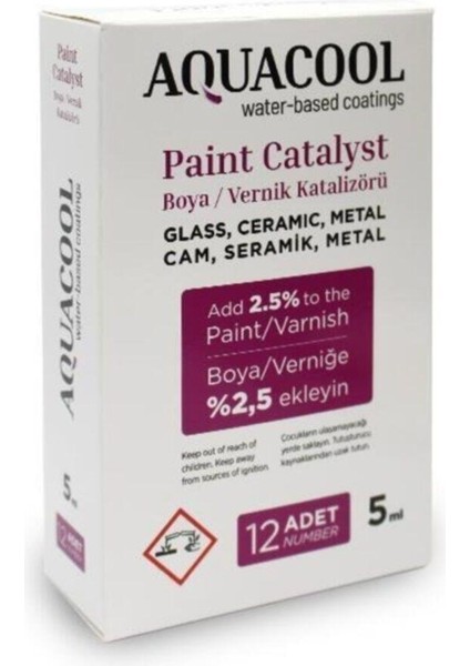 Katalizör 5ml x 12 Adet Aquacool Trend Katalizör 5ml x