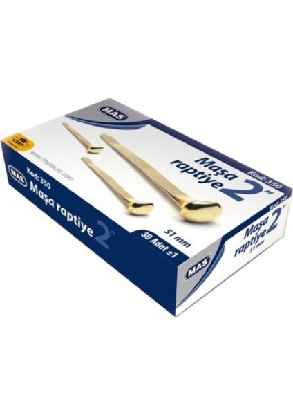 350 Maşa Raptiye No:13 51 mm (24 Kutu)