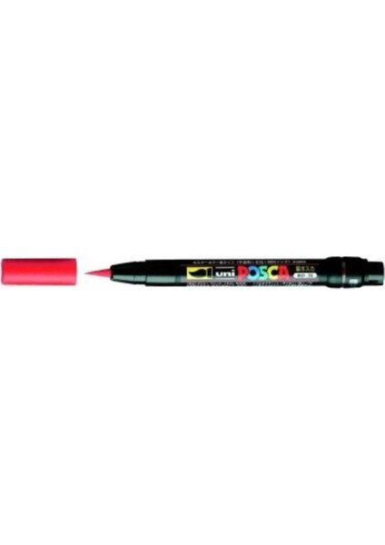 Posca PCF-350 Boyama Markörü 1-10 mm Fırça Uç Kırmızı PCF-350