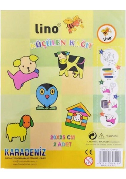 Küçülen Kağıt 20*25 cm (1 Paket 2 Adet Kağıt Içerir)