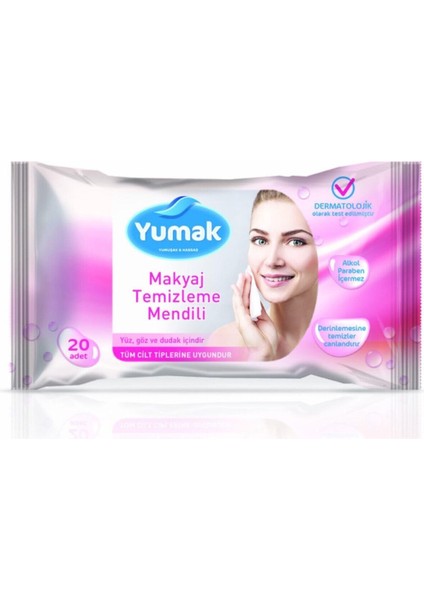 Makyaj Temizleme Mendili 20 Adet