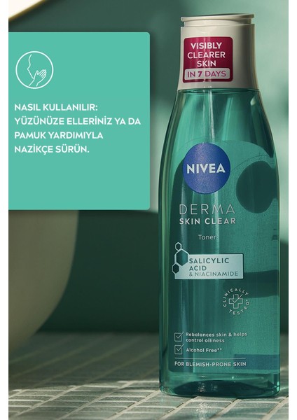 Derma Skin Clear Tonik 200MLSALISILIK Asit (Bha) indirimleri