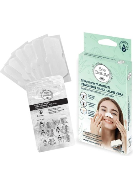 Aloe Vera Siyah Nokta Bandı 6'lı