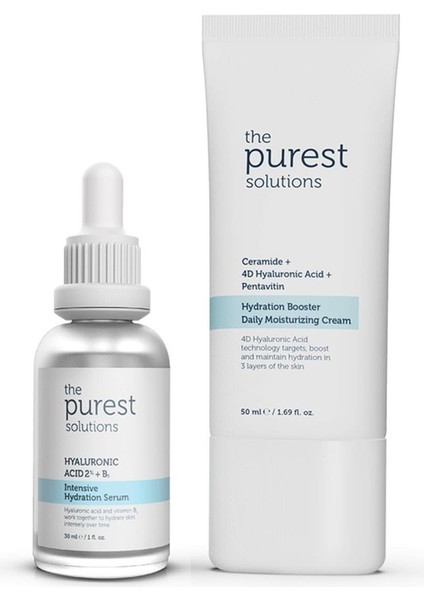 The Purest Solutions Tüm Ciltlerin Kullanımına Uygun Günlük Yoğun Nemlendirme Seti