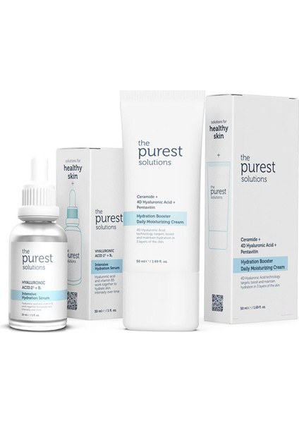 The Purest Solutions Tüm Ciltlerin Kullanımına Uygun Günlük Yoğun Nemlendirme Seti modelleri