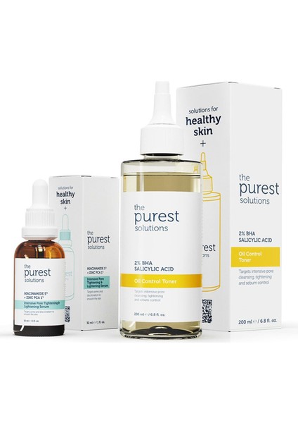 The Purest Solutions Yağlı ve Karma Ciltlere Özel Cilt Bakım Seti