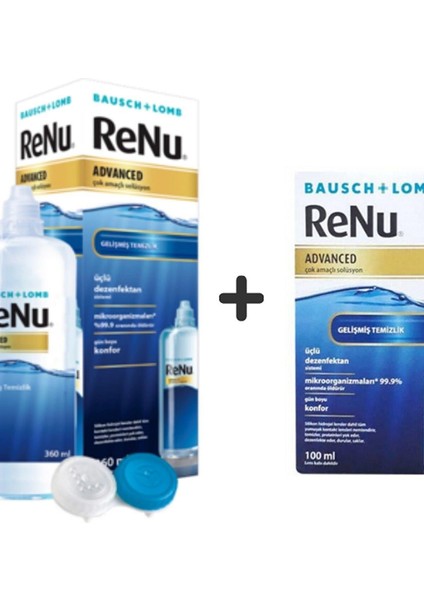 Renu Bausch Lomb Advanced   360 ml + 100 ml Set