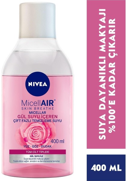 Gül Suyu Içeren Çift Fazlı Makyaj Temizleme Suyu 400 ml 4005900424648 4005900424648