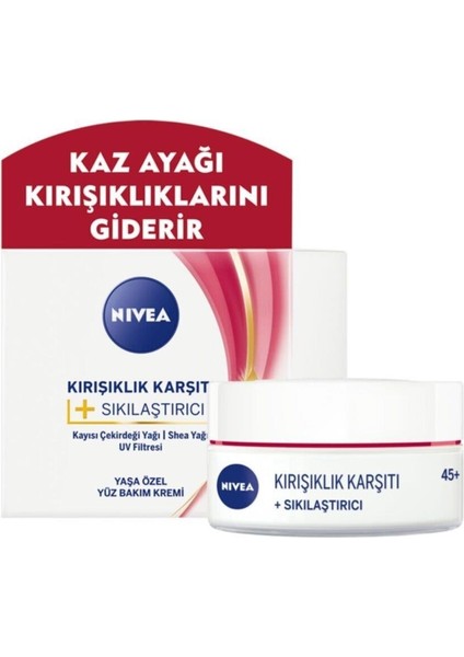 Karşıtı + Sıkılaştırıcı 45+ Yaşa Özel Yüz Bakım Kremi 50 ml