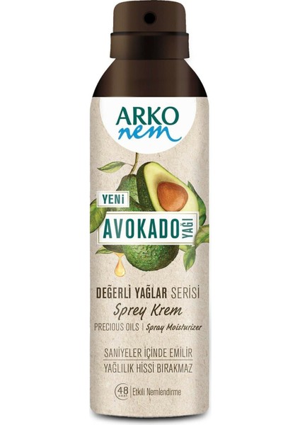 Nem Değerli Yağlar Avokado Sprey Krem 150 ml