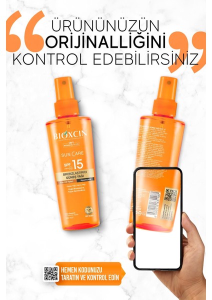 Sun Care Bronzlaştırıcı Yağ 200 ml 15 Spf