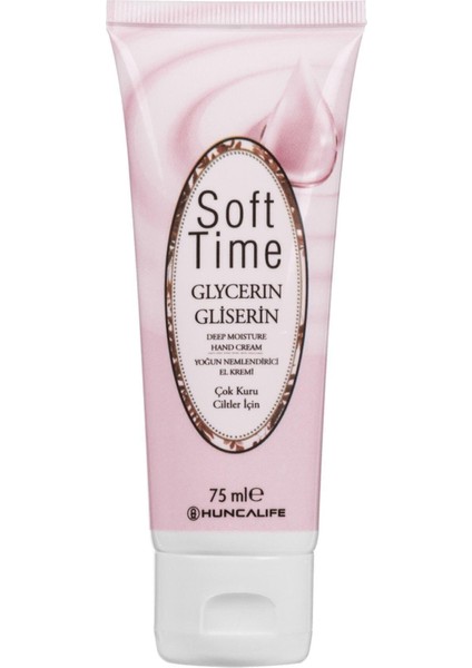 Soft Time Gliserinli, Yoğun Nemlendiricili El Kremi 75 ml