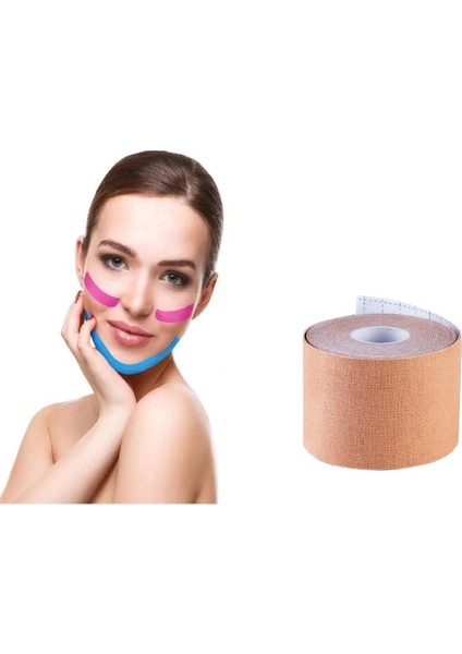 Tape Beauty Yüz Bölgesi Için Cotton Kinesio Tape Yüz Yogası Face Tape modelleri