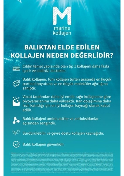 Marine Collagen + Hyaluronic Acid Bitkisel Sert 40'lı Kapsül