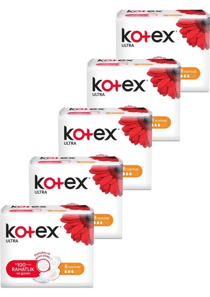 Ultra Normal Ped 8'li Beşli Set