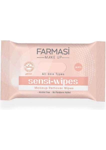 Makyaj Temizleme Mendili - Sensi-Wipes 20 Adet 8690131112691