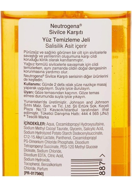 Visibly Clear Karşıtı Yüz Temizleme Jeli 200 ml